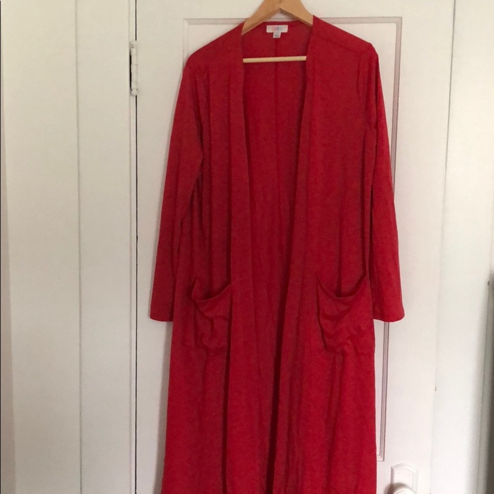 Lularoe Red Sarah Large